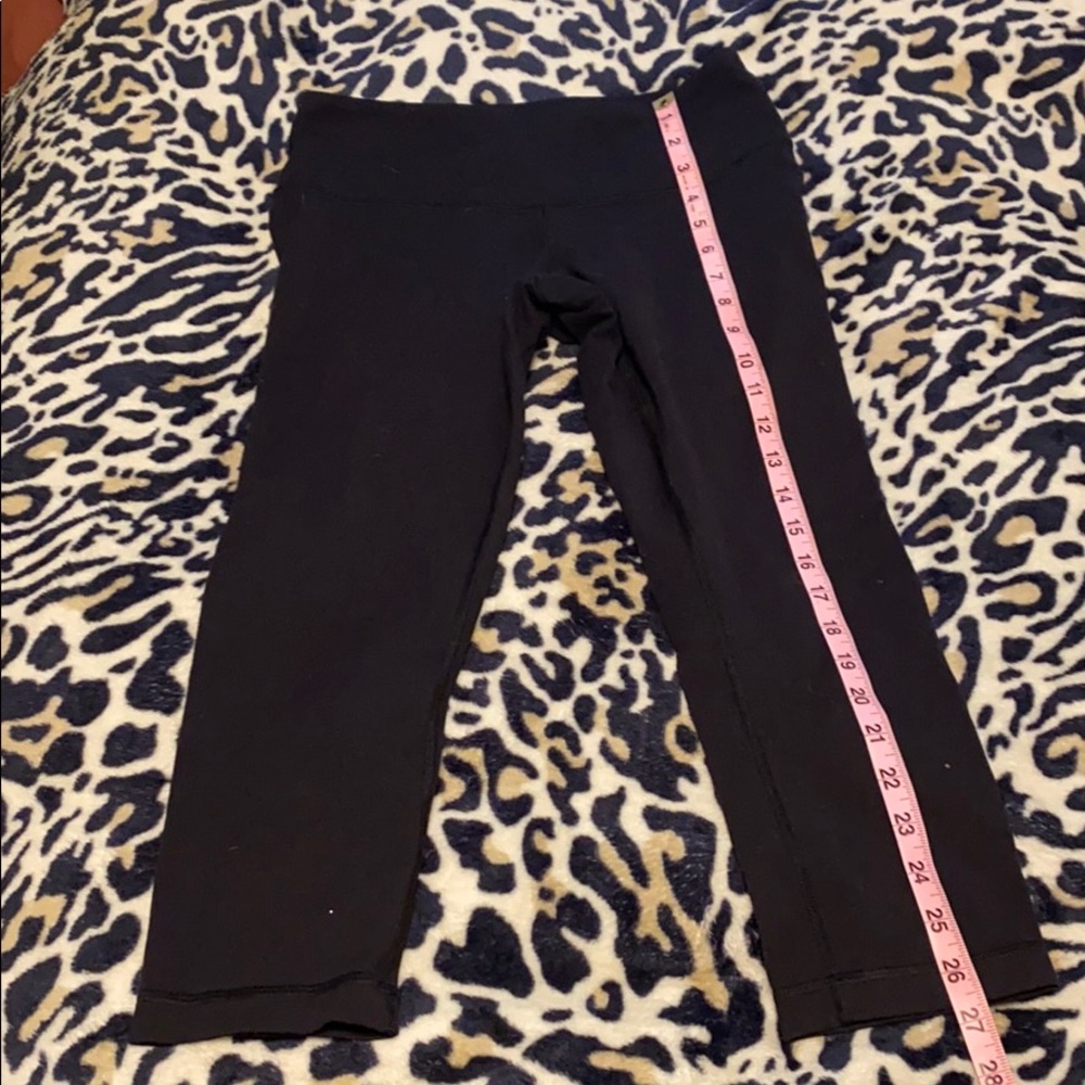 Lululemon Wunder Under Black Crop leggings